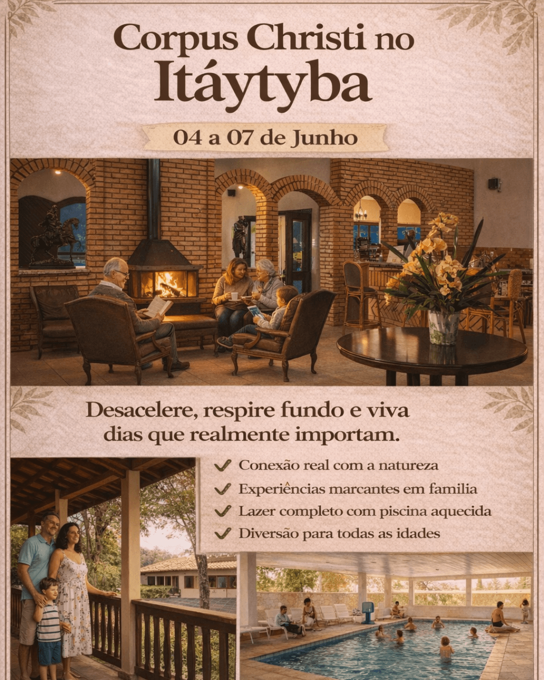 Corpus Christi no Hotel Fazenda Itáytyba — 04 a 07 de Junho